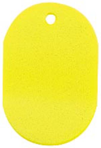 番号札　大　無地　黄　６０×４０ｍｍ　５個入画像