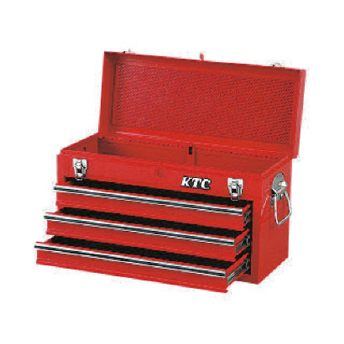 ﾁｪｽﾄ(3段3引出し) ｿﾘｯﾄﾞﾚｯﾄﾞ 1個画像