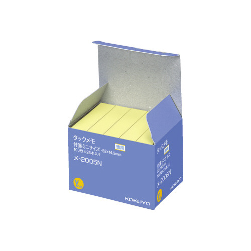 タックメモお徳用　５２×１５　黄×２５冊画像