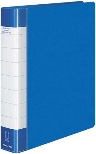 クリヤーブックタフボディ青Ａ４縦背幅４８ｍｍ４冊画像