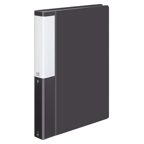 ｸﾘﾔｰﾌﾞｯｸ(POSITY) 固定式 A4ﾀﾃ 60ﾎﾟｹｯﾄ 背幅35mm ﾀﾞｰｸｸﾞﾚｰ 1ｾｯﾄ(4冊)画像