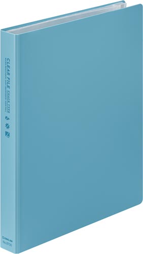 クリア－ファイルチャックタイプ　Ａ５　１２Ｐ　水色画像