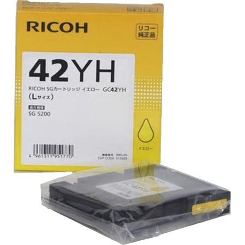 純正インク　ＧＣ４２ＹＨ　イエロー画像