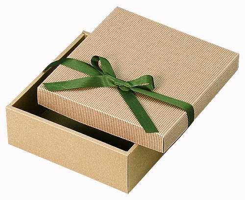 片段ギフトボックス リボン付き（225×225×高80mm）画像