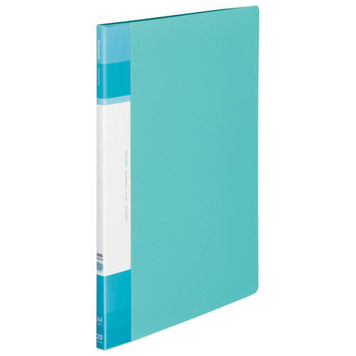 ｸﾘﾔｰﾌﾞｯｸGlassele 固定式･背P A4 20P 背幅11-22mm ﾗｲﾄﾌﾞﾙｰ 1冊画像