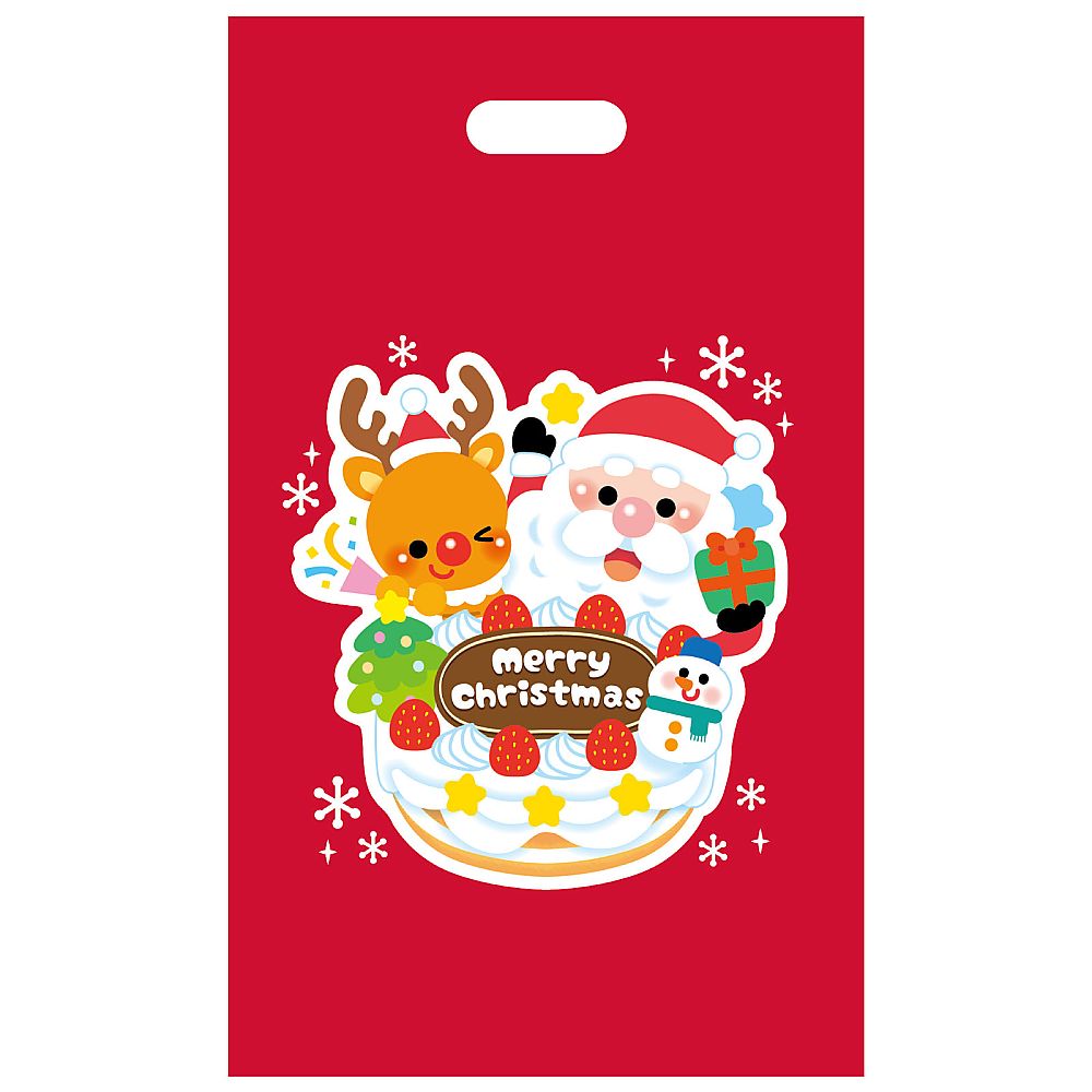クリスマスプレゼント袋　マチ無　100枚画像