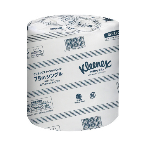 クリネックストイレット　Ｓ７５ｍ　８０個　５梱以上画像