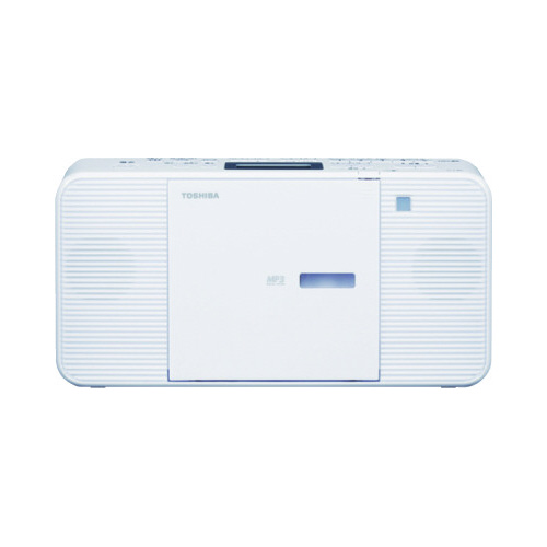 ＭＰ３再生可能ＣＤラジオ　ホワイト画像