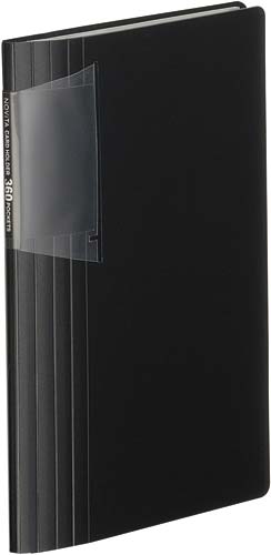 カードホルダーノビータ（固定式）３６０名黒１０冊