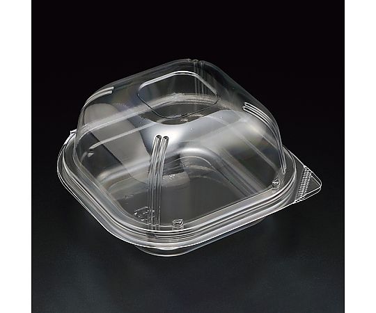 食品容器 ユニコン LS-角120ドーム 透明 100枚入画像