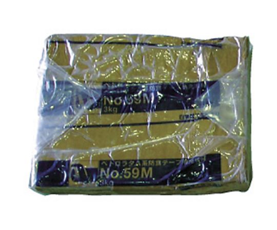 地中埋設向けペトロラタム防食テープ用充てん材 No.59M 3kg（ブロック状） ブロック状の充てん材が整然と並べられた様子