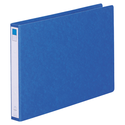 ﾘﾝｸﾞﾌｧｲﾙ(ﾂｲｽﾄﾘﾝｸﾞ) B4ﾖｺ 2穴 200枚 ﾘﾝｸﾞ内径25mm背幅35mm藍 1冊画像