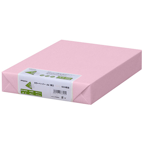 Color Paper A4 厚口 桃 1冊(500枚)