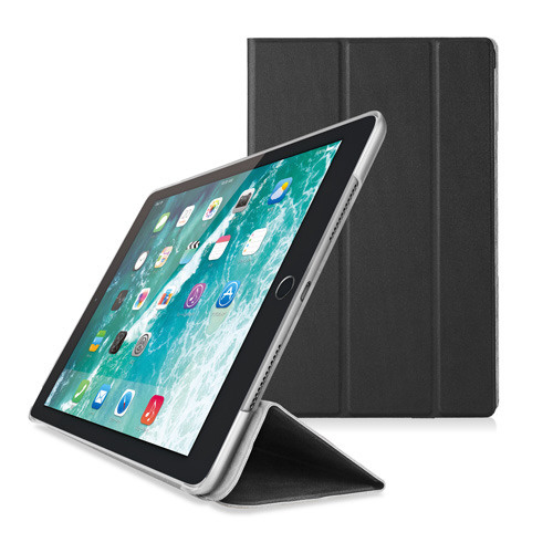 iPadソフトレザーケース　2アングル　ブラック