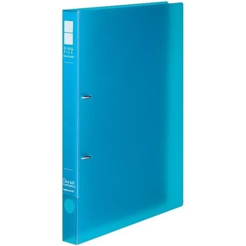 リングＦスリムＳ　透明淡青Ａ４縦背幅２７ｍｍ３０冊画像