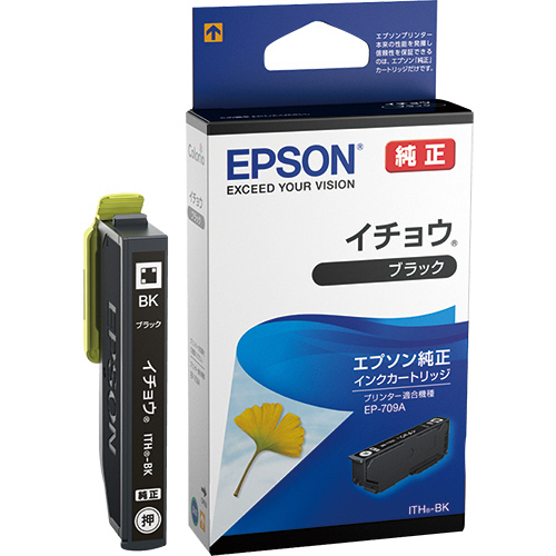 ｲﾝｸｶｰﾄﾘｯｼﾞ ｲﾁｮｳ ﾌﾞﾗｯｸ ITH-BK 1個画像