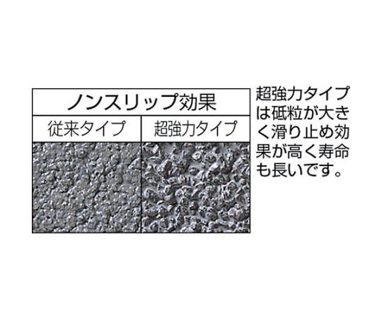 超強力型ノンスリップテープ　50×3m　黄 パッケージに巻かれたテープの表面と側面が見える状態