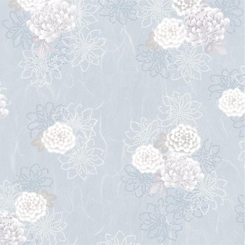 ギフト資材 49-1808 包装紙 菊凪 半才判 50枚入 ササガワ画像