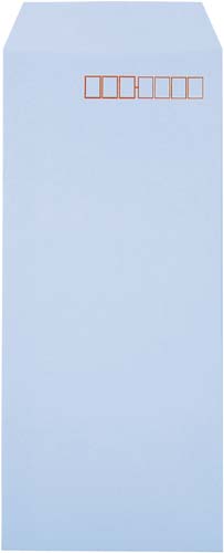 ソフトカラー封筒　長４　アクア　１０００枚入×５画像