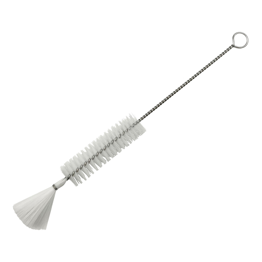 注射器洗浄ブラシ（PBT毛）　白　210×65×φ18mm画像