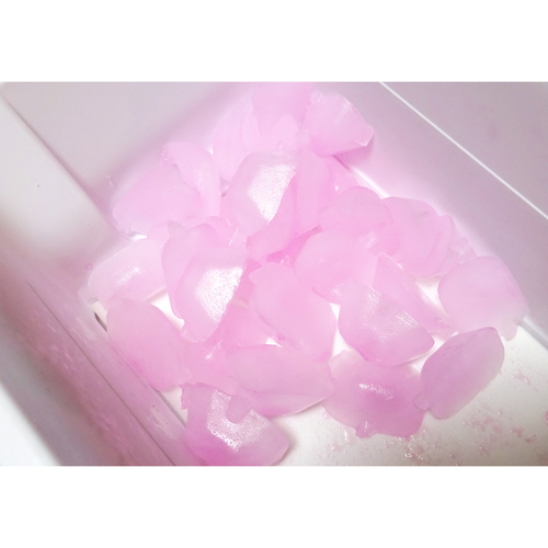 氷クリーン　コクボ　ジドウセイヒョウキセンジョウザイ　3カイブン 透明なパッケージに入った清掃用材料が背面から見える状態