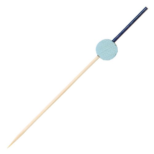 竹串 綾かんざし串 100本入 9cm 水色 18256F 萬洋 [ケース販売]