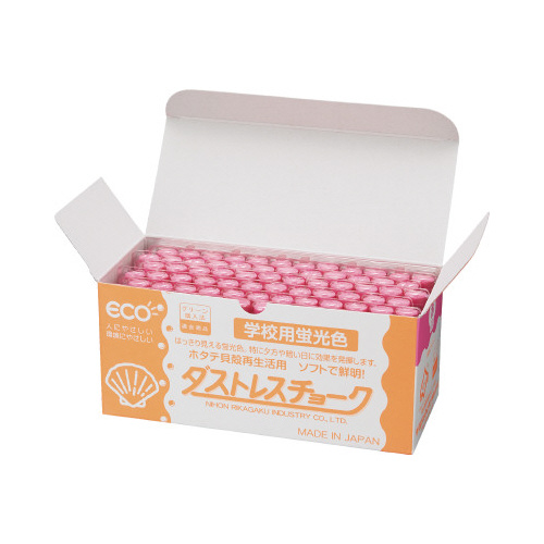 ダストレス学校用蛍光チョーク　赤　７２本画像