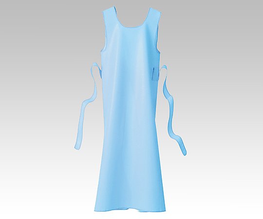 入浴介護用エプロン （ひもタイプ） ブルー／L