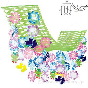 アジサイしずくプリーツハンガー画像