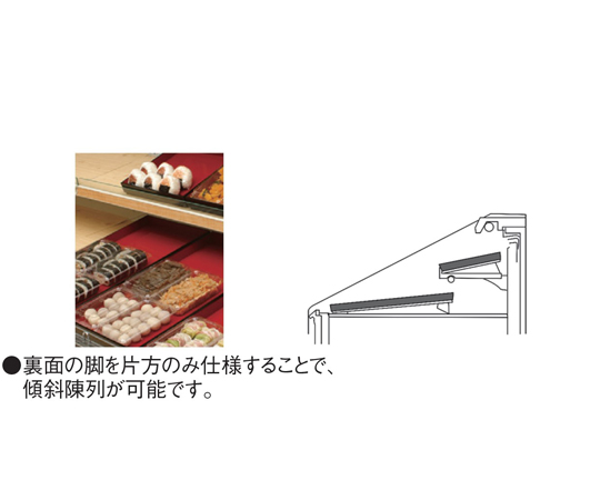 スクエアトレー 白木内朱 595×295×45mm 明るい木目調のトレーが正面から見える状態