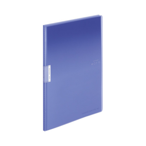 クリヤーブックモッテＡ４縦　２０Ｐ　青画像