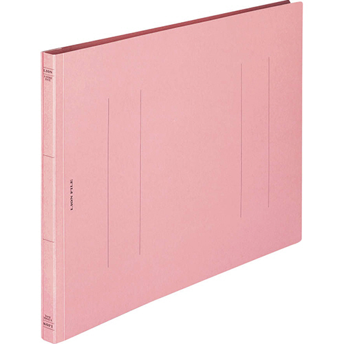 ﾌﾗｯﾄﾌｧｲﾙ(環境) 樹脂押え具 B4ﾖｺ 150枚収容 背幅18mm ﾋﾟﾝｸ 1ｾｯﾄ(10冊)画像