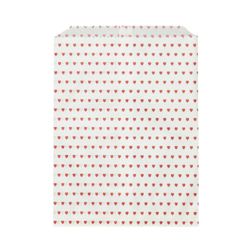 純白　平袋　ハート　２号　１００枚入画像