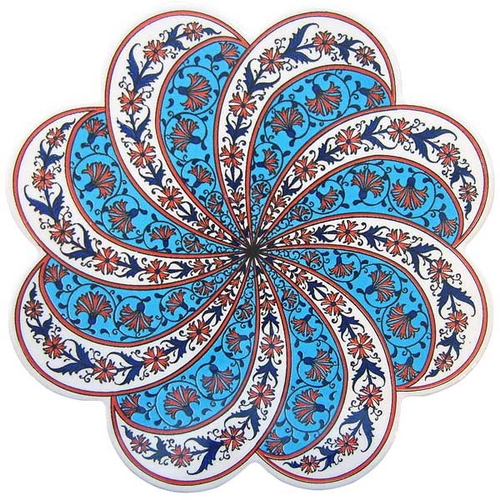 鍋敷 IZNIK イズニック トリベット タイル鍋敷 01画像