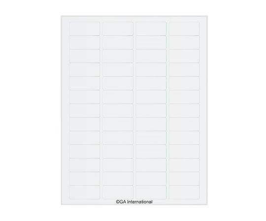 透明リムーバブル低温ラベル（レーザープリンタータイプ）　52ラベル×16シート入画像