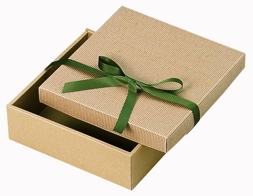 片段ギフトボックス リボン付き（255×255×高80mm）画像