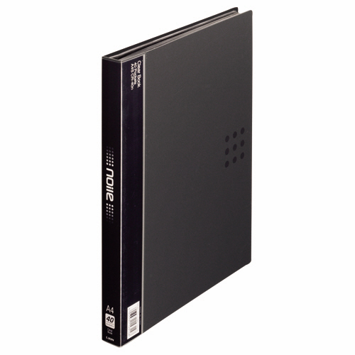 ｸﾘｱｰﾌﾞｯｸ(ﾉｲﾙ) A4ﾀﾃ 40ﾎﾟｹｯﾄ 背幅26mm ﾌﾞﾗｯｸ 1冊画像