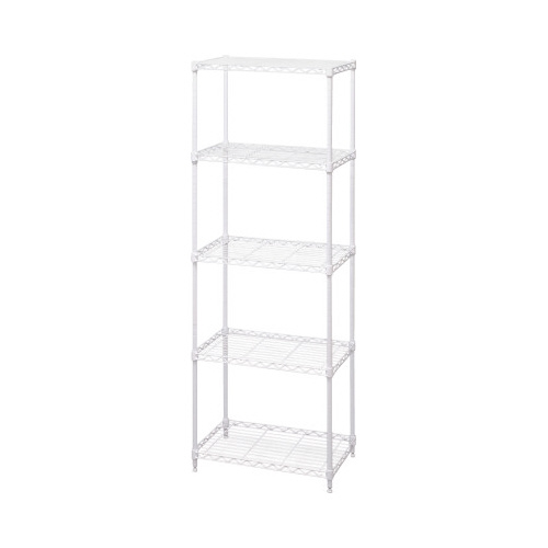 カラーメタルラック　幅５５０×高１６００　ホワイト画像