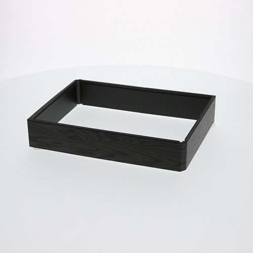 アクタ 弁当容器 ワン折重 (フチ) 81×55(45) 黒焼杉 25枚画像