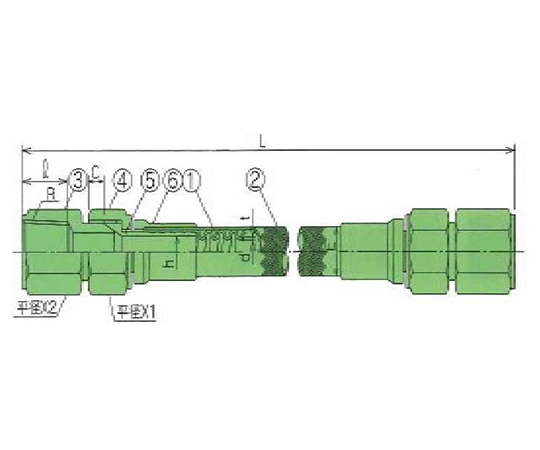 USL低圧用ホース(PFAコルゲーションチューブ) 15A画像
