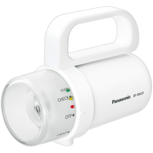 残量ﾁｪｯｸ機能付き 電池がどれでもﾗｲﾄ ﾎﾜｲﾄ 1個画像