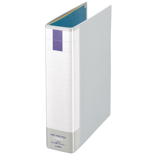 ﾊﾟｲﾌﾟ式ﾌｧｲﾙ(環境) 両開き A4ﾀﾃ 50mmとじ 背幅71mm ﾗｲﾄｸﾞﾚｰ 1冊画像