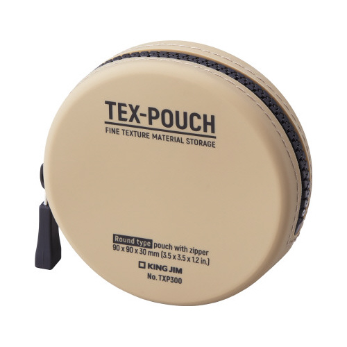 ＴＥＸ－ＰＯＵＣＨ　ＲＯＵＮＤ　ベージュＸ３画像