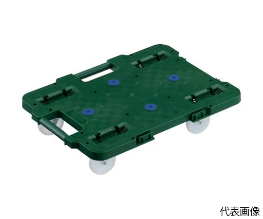連結式ルートバン 615×415 ナイロン車輪 4輪自在 緑
