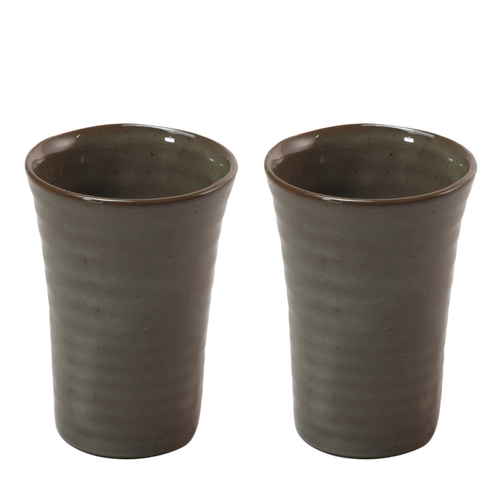 ビアグラス 陶器製 ビールカップ 290ml 2個セット画像