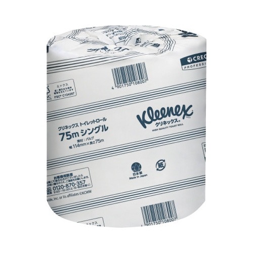 クリネックストイレット　Ｓ７５ｍ　８０個　１－４梱画像
