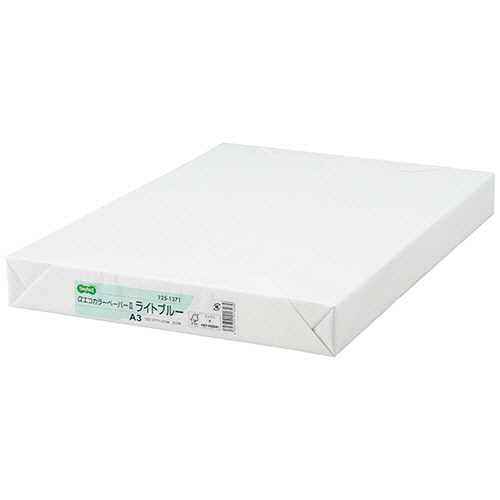 αｴｺｶﾗｰﾍﾟｰﾊﾟｰII A3 ﾗｲﾄﾌﾞﾙｰ 1冊(500枚)画像