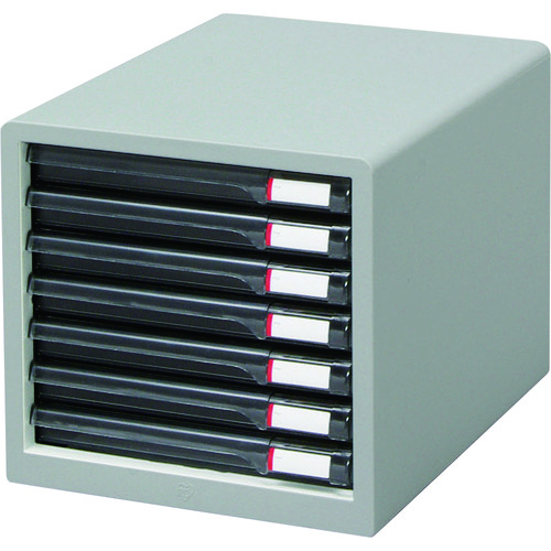 ＩＲＩＳ　２４５９７０　レターケース浅型７段　２６５×３５０×２５８　ライトグレー画像