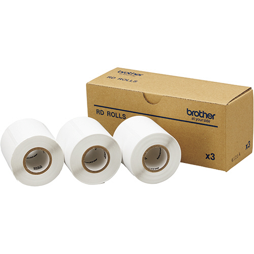 RDﾛｰﾙ ﾌﾟﾚｶｯﾄ紙ﾗﾍﾞﾙ ﾗﾍﾞﾙｻｲｽﾞ55×40mm 272枚/ﾛｰﾙ 1箱(3ﾛｰﾙ)画像