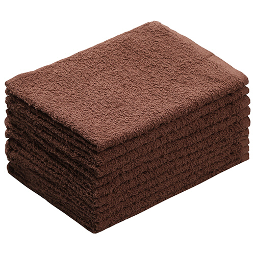 おしぼりﾀｵﾙ ﾀﾞｰｸｶﾗｰ 茶 1ﾊﾟｯｸ(10枚)画像